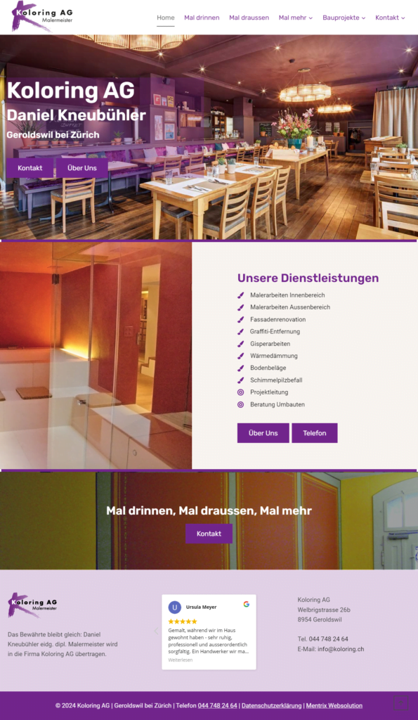 Neue Homepage Koloring AG